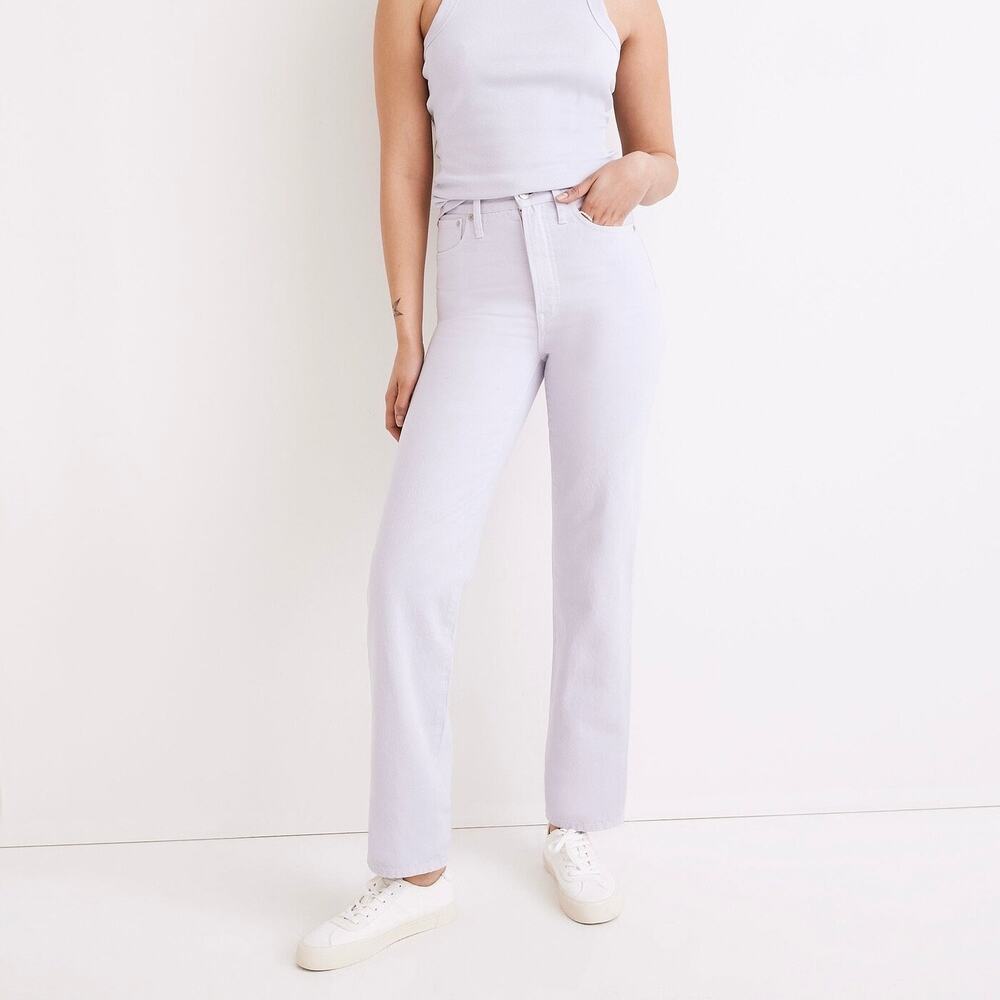 MADEWELL The Perfect Vintage Straight Jean Light Purple Lavender 26